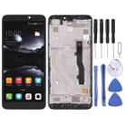 OEM LCD Screen For ZTE Blade A530 Digitizer Full Assembly with Frame（Black) - 1