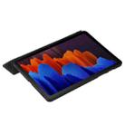 For Samsung Galaxy Tab S8 / S7 3-Fold Holder Silicone Leather Tablet Case(Black) - 6