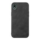 For Sony Xperia ACE III Cowhide Texture PU Phone Case(Black) - 1
