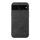 For Google Pixel 7 Pro 5G Cowhide Texture PU Phone Case(Black) - 1