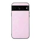 For Google Pixel 7 Pro 5G Cowhide Texture PU Phone Case(Pink) - 1