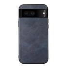 For Google Pixel 7 5G Cowhide Texture PU Phone Case(Blue) - 1