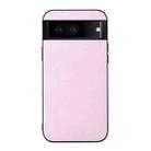 For Google Pixel 7 5G Cowhide Texture PU Phone Case(Pink) - 1