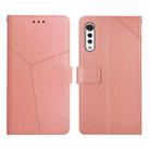 For LG Velvet 2 Pro Y Stitching Horizontal Flip Leather Phone Case(Rose Gold) - 1