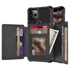 10-Card Wallet Bag PU Back Phone Case For iPhone 11 Pro Max(Black) - 1