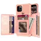 10-Card Wallet Bag PU Back Phone Case For iPhone 11 Pro Max(Rose Gold) - 1