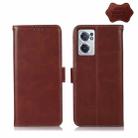 For OnePlus Nord CE 2 5G Crazy Horse Top Layer Cowhide Leather Phone Case(Brown) - 1