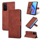 For OPPO K10 4G / A96 4G / Realme 9i AZNS Skin Feel Calf Texture Flip Leather Phone Case(Brown) - 1