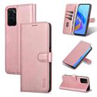 For OPPO K10 4G / A96 4G / Realme 9i AZNS Skin Feel Calf Texture Flip Leather Phone Case(Rose Gold) - 1