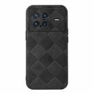 For vivo X Note Weave Plaid PU Phone Case(Black) - 1