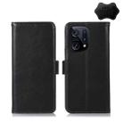 For OPPO Find X5 5G Crazy Horse Top Layer Cowhide Leather Phone Case(Black) - 1