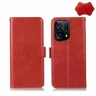 For OPPO Find X5 5G Crazy Horse Top Layer Cowhide Leather Phone Case(Red) - 1