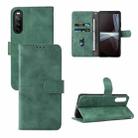 For vivo T1 5G Skin Feel Magnetic Flip Leather Phone Case(Green) - 1