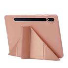 For Samsung Galaxy Tab S8+ / S7+ Deformation Silicone Leather Tablet Case(Dark Green) - 5