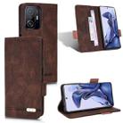 For Xiaomi 11T / 11T Pro Magnetic Clasp Flip Leather Phone Case(Brown) - 1