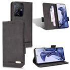 For Xiaomi 11T / 11T Pro Magnetic Clasp Flip Leather Phone Case(Black) - 1