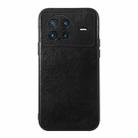 For vivo X Note Genuine Leather Double Color Crazy Horse Phone Case(Black) - 1