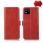 For Wiko Y52 Crazy Horse Top Layer Cowhide Leather Phone Case(Red) - 1