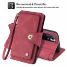 For Xiaomi Redmi Note 11 5G China POLA 9 Card-slot Oil Side Leather Phone Case(Red) - 3