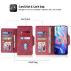 For Xiaomi Redmi Note 11 5G China POLA 9 Card-slot Oil Side Leather Phone Case(Red) - 6