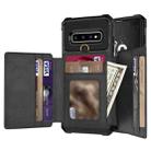 For Samsung Galaxy S10e 10-Card Wallet Bag PU Back Phone Case(Black) - 1