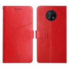 For Nokia G50 5G Y Stitching Horizontal Flip Leather Phone Case(Red) - 1