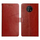 For Nokia G50 5G Y Stitching Horizontal Flip Leather Phone Case(Brown) - 1