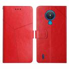 For Nokia 1.4 Y Stitching Horizontal Flip Leather Phone Case(Red) - 1