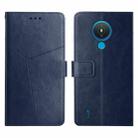 For Nokia 1.4 Y Stitching Horizontal Flip Leather Phone Case(Blue) - 1