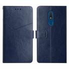 For Nokia C3 Y Stitching Horizontal Flip Leather Phone Case(Blue) - 1