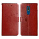 For Nokia C3 Y Stitching Horizontal Flip Leather Phone Case(Brown) - 1
