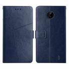 For Nokia C10 / C20 Y Stitching Horizontal Flip Leather Phone Case(Blue) - 1