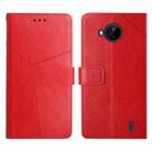 For Nokia C20 Plus Y Stitching Horizontal Flip Leather Phone Case(Red) - 1