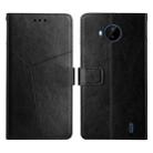 For Nokia C20 Plus Y Stitching Horizontal Flip Leather Phone Case(Black) - 1