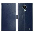For Nokia C30 Y Stitching Horizontal Flip Leather Phone Case(Blue) - 1