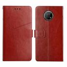 For Nokia G300 Y Stitching Horizontal Flip Leather Phone Case(Brown) - 1