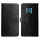 For Nokia XR20 Y Stitching Horizontal Flip Leather Phone Case(Black) - 1