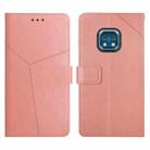 For Nokia XR20 Y Stitching Horizontal Flip Leather Phone Case(Rose Gold) - 1