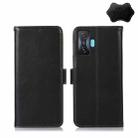 For Xiaomi Redmi K50 Gaming Crazy Horse Top Layer Cowhide Leather Phone Case(Black) - 1