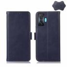 For Xiaomi Redmi K50 Gaming Crazy Horse Top Layer Cowhide Leather Phone Case(Blue) - 1