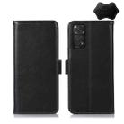 For Xiaomi Redmi Note 11 4G/11S 4G Global Crazy Horse Top Layer Cowhide Leather Phone Case(Black) - 1