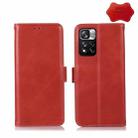 For Xiaomi Redmi Note 11 Pro 4G / 5G Global Crazy Horse Top Layer Cowhide Leather Phone Case(Red) - 1