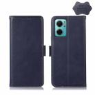 For Xiaomi Redmi Note 11E / 10 5G Crazy Horse Top Layer Cowhide Leather Phone Case(Blue) - 1