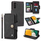 For Samsung Galaxy A13 5G POLA 9 Card-slot Oil Side Leather Phone Case(Black) - 1