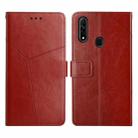 For OPPO A8 / A31 Y Stitching Horizontal Flip Leather Phone Case(Brown) - 1