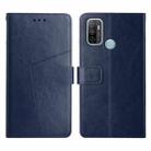 For OPPO A53 4G Y Stitching Horizontal Flip Leather Phone Case(Blue) - 1