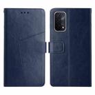 For OPPO A54 5g Y Stitching Horizontal Flip Leather Phone Case(Blue) - 1