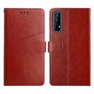 For OPPO Realme 7 4G Y Stitching Horizontal Flip Leather Phone Case(Brown) - 1