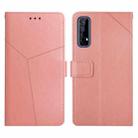 For OPPO Realme 7 4G Y Stitching Horizontal Flip Leather Phone Case(Rose Gold) - 1