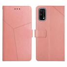 For OPPO Realme 7 Pro Y Stitching Horizontal Flip Leather Phone Case(Rose Gold) - 1